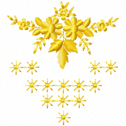 Flowers And Tree Embroidery Design 4 Flowers And Tree Embroidery Design 4
